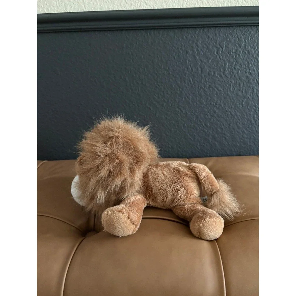 Vintage Russ Berrie Carnie Lion Brown Shaggy Mane Big Eyes Plush Toy Item 23463